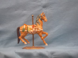 Tan Dentzel Style Carousel Horse