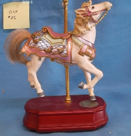 White Carousel Horse