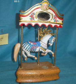 T. Fraley Illions flying mane horse with roounding board