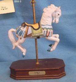 Carmel White Carousel Horse