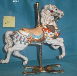 White Jumper Carousel Horse