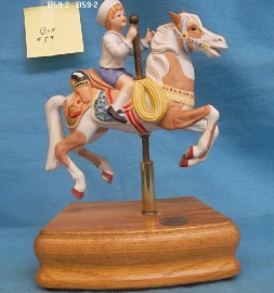 Tan & White Carousel Horse