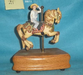 Boy On Carousel Horse