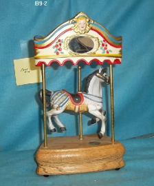 T. Fraley  white horse with rounding board