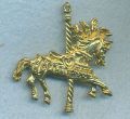 Gold Tone Illion\'s Horse Pin