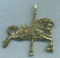 Gold Tone Carousel Pin