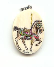 Medium horse pendant